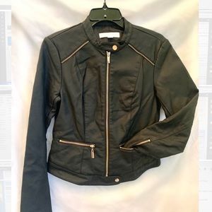 New York & Co Faux Leather Moto Jacket